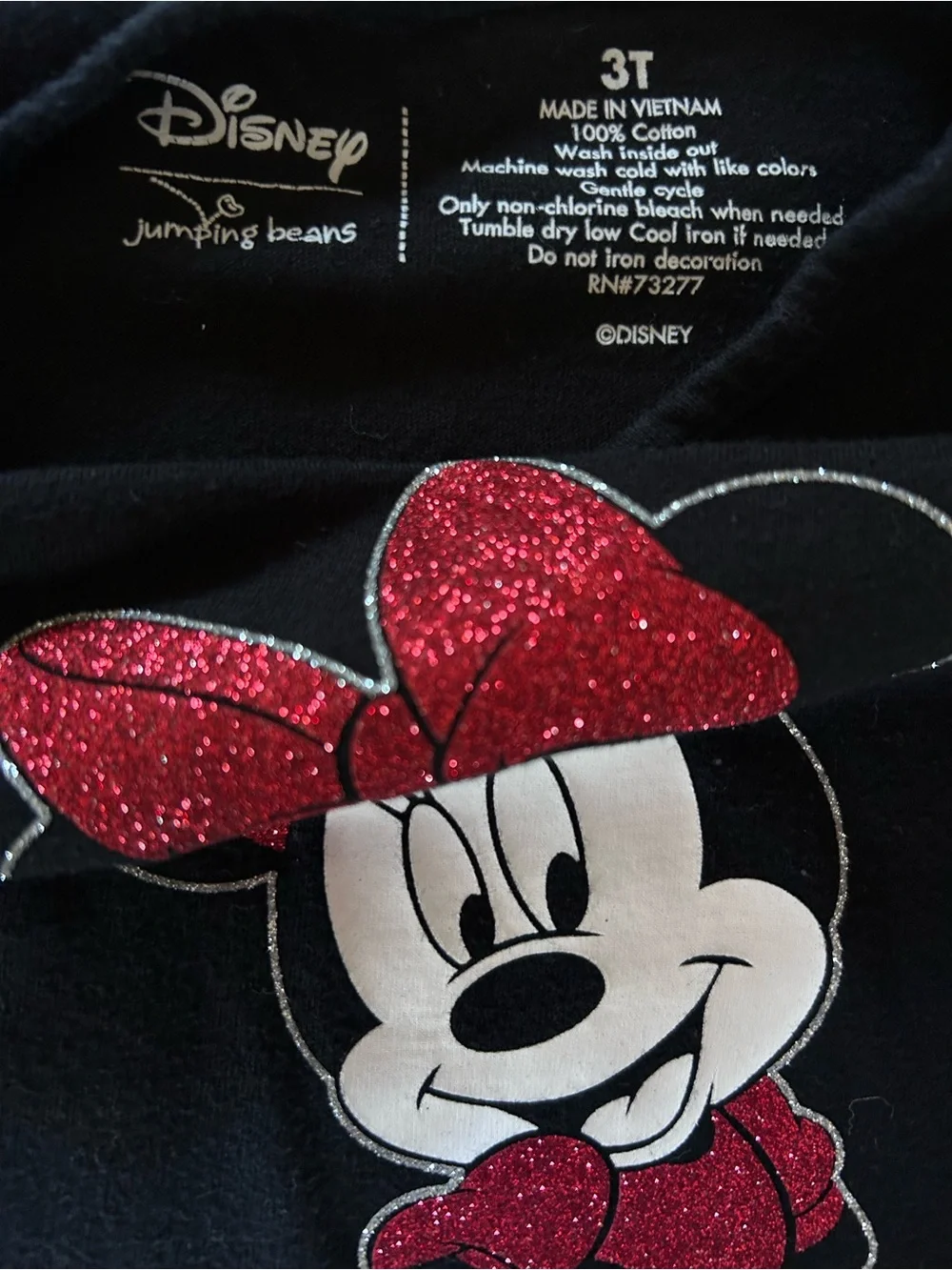 Disney, Carter’s, Cat & Jack, Place Girls Long Sleeve Tees - Black, Lilac & Red